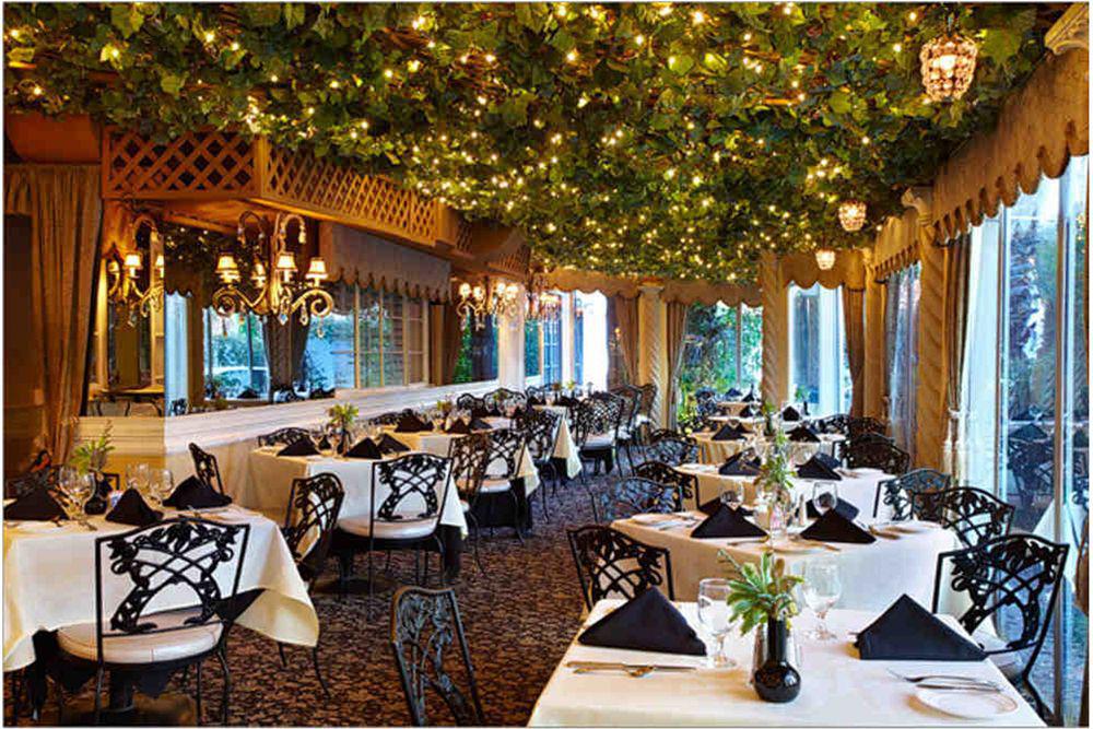 פאלם ספרינגס Ingleside Estate Hotel & Bungalows- Adults Only מסעדה תמונה